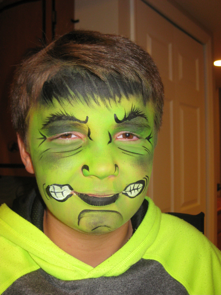 Hulk Face Painting