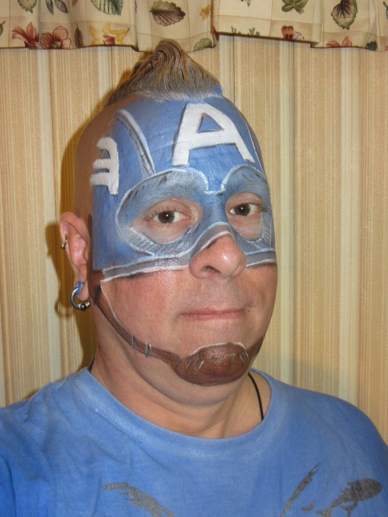 Mike as Captain America
