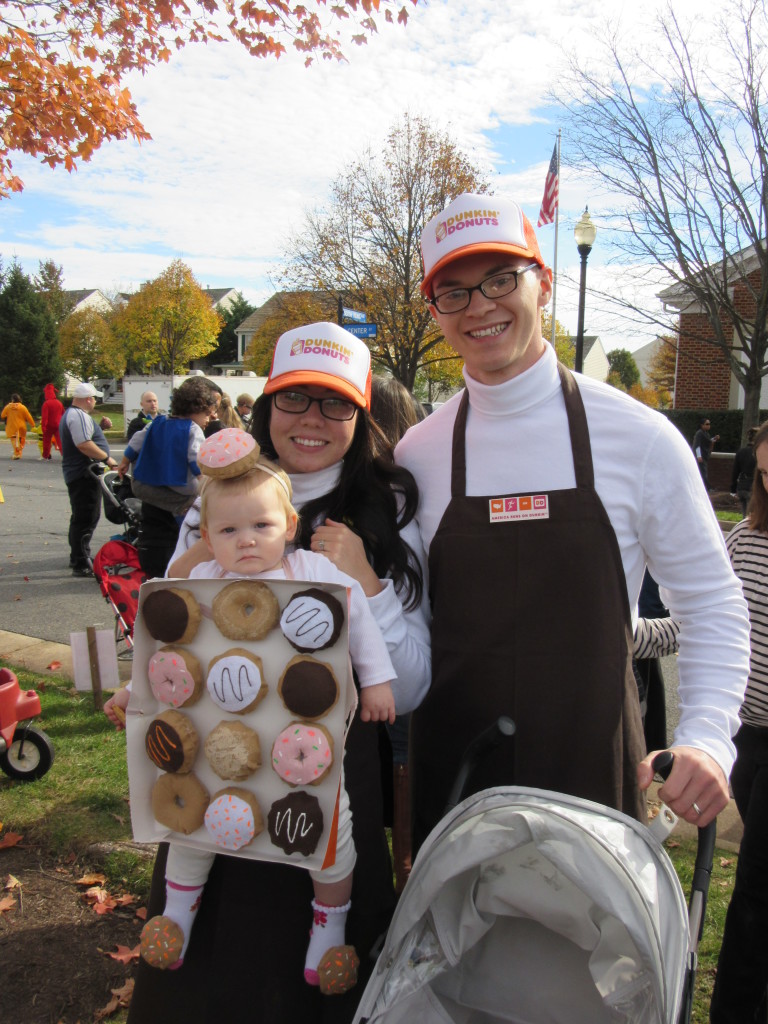 A sweet looking family at the South Riding Halloween Parade 2015