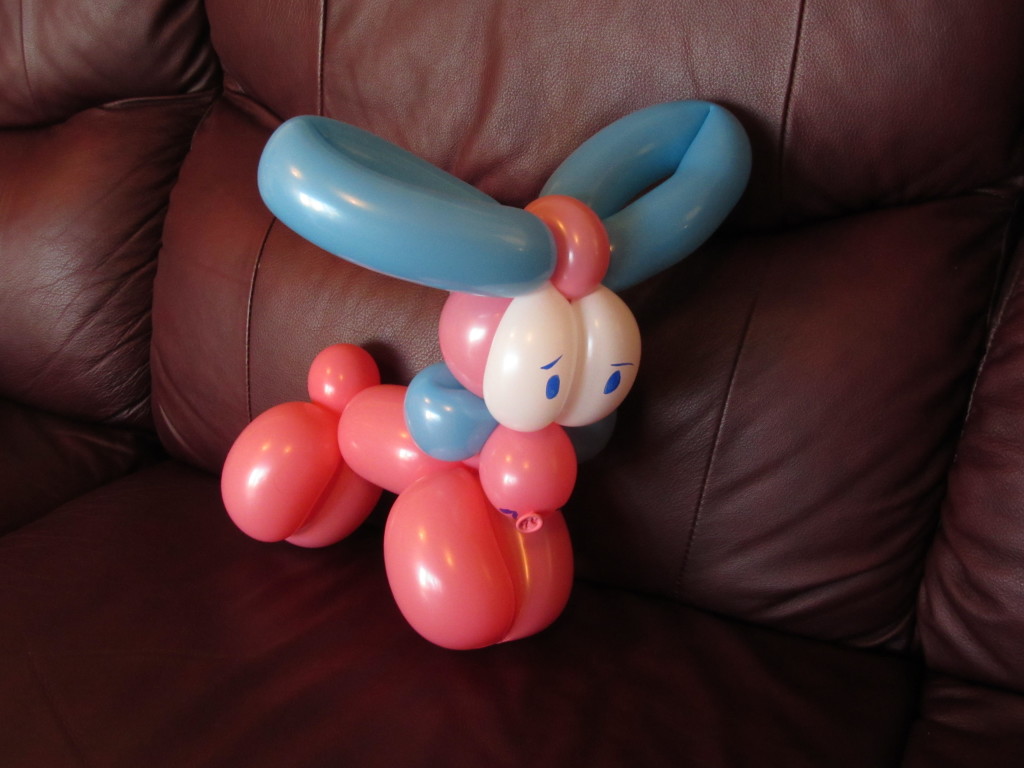 Pink dog balloon