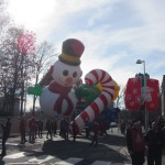 Helium balloons before the parade